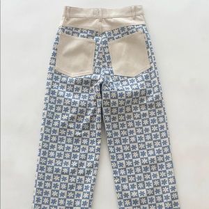NWT Lisa Says Gah blue daisy check Robyn jeans!